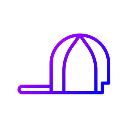illustration vector and logo hat gradient line style. icon on white background. Icon sign from modern collection for mobile concept and web apps design. Nice design perfect.のイラスト素材