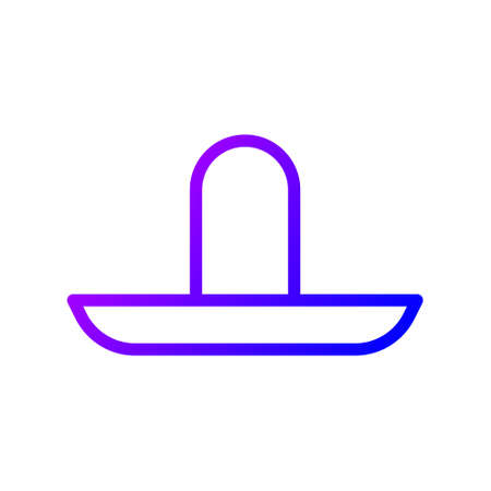 illustration vector and logo hat gradient line style. icon on white background. Icon sign from modern collection for mobile concept and web apps design. Nice design perfect.のイラスト素材