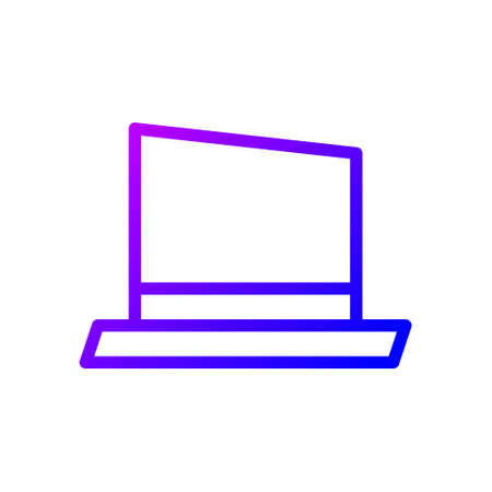 illustration vector and logo hat gradient line style. icon on white background. Icon sign from modern collection for mobile concept and web apps design. Nice design perfect.のイラスト素材