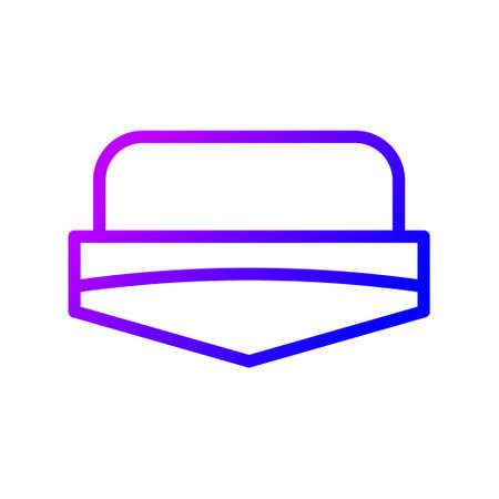 illustration vector and logo hat gradient line style. icon on white background. Icon sign from modern collection for mobile concept and web apps design. Nice design perfect.のイラスト素材