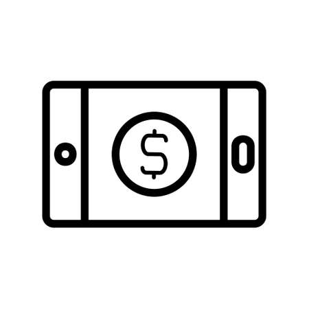 illustration vector and logo money outlines style. icon on white background. Icon sign from modern collection for mobile concept and web apps design. Nice design perfect.のイラスト素材