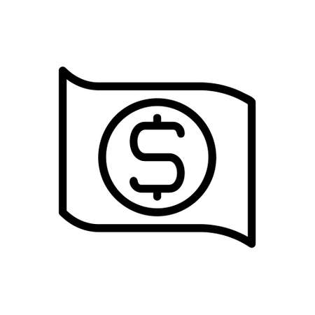 illustration vector and logo money outlines style. icon on white background. Icon sign from modern collection for mobile concept and web apps design. Nice design perfect.のイラスト素材