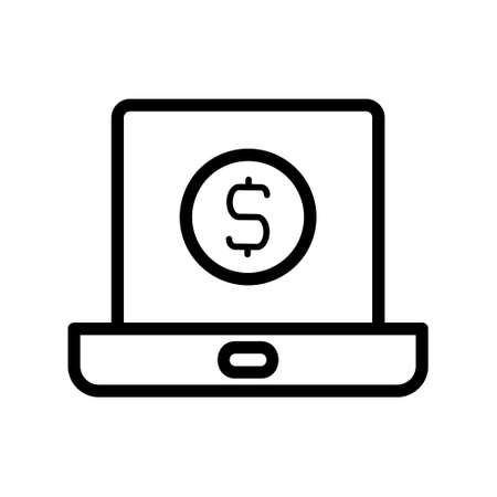 illustration vector and logo money outlines style. icon on white background. Icon sign from modern collection for mobile concept and web apps design. Nice design perfect.のイラスト素材