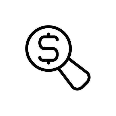 illustration vector and logo money outlines style. icon on white background. Icon sign from modern collection for mobile concept and web apps design. Nice design perfect.のイラスト素材