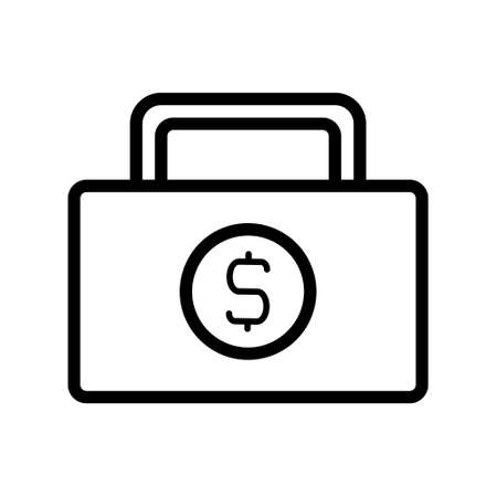 illustration vector and logo money outlines style. icon on white background. Icon sign from modern collection for mobile concept and web apps design. Nice design perfect.のイラスト素材
