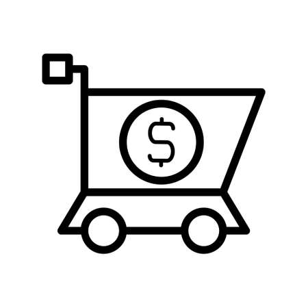 illustration vector and logo money outlines style. icon on white background. Icon sign from modern collection for mobile concept and web apps design. Nice design perfect.のイラスト素材