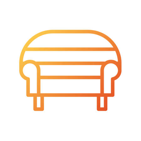 illustration vector and logo sofa gradient style. icon on white background. Icon sign from modern collection for mobile concept and web apps design. Nice design perfect.のイラスト素材