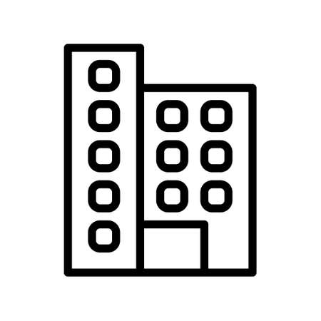 illustration vector and logo Building gradient line style. icon on white background. Icon sign from modern collection for mobile concept and web apps design. Nice design perfect.のイラスト素材