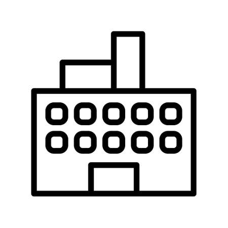 illustration vector and logo Building gradient line style. icon on white background. Icon sign from modern collection for mobile concept and web apps design. Nice design perfect.のイラスト素材