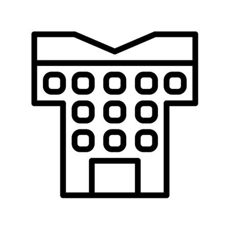 illustration vector and logo Building gradient line style. icon on white background. Icon sign from modern collection for mobile concept and web apps design. Nice design perfect.のイラスト素材