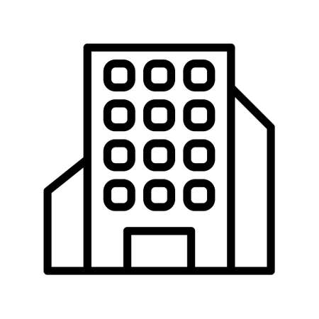 illustration vector and logo Building gradient line style. icon on white background. Icon sign from modern collection for mobile concept and web apps design. Nice design perfect.のイラスト素材