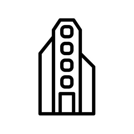 illustration vector and logo Building gradient line style. icon on white background. Icon sign from modern collection for mobile concept and web apps design. Nice design perfect.のイラスト素材