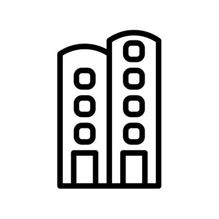 illustration vector and logo Building gradient line style. icon on white background. Icon sign from modern collection for mobile concept and web apps design. Nice design perfect.のイラスト素材