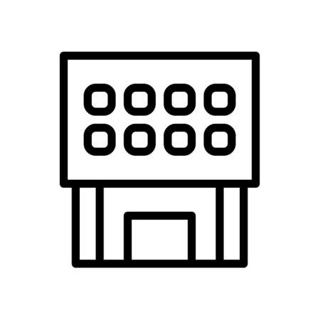 illustration vector and logo Building gradient line style. icon on white background. Icon sign from modern collection for mobile concept and web apps design. Nice design perfect.のイラスト素材
