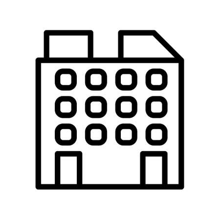illustration vector and logo Building gradient line style. icon on white background. Icon sign from modern collection for mobile concept and web apps design. Nice design perfect.のイラスト素材