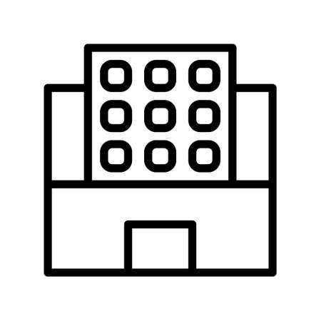 illustration vector and logo Building gradient line style. icon on white background. Icon sign from modern collection for mobile concept and web apps design. Nice design perfect.のイラスト素材