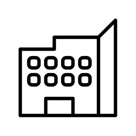 illustration vector and logo Building gradient line style. icon on white background. Icon sign from modern collection for mobile concept and web apps design. Nice design perfect.のイラスト素材