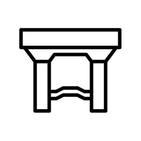 illustration vector and logo table gradient style. icon on white background. Icon sign from modern collection for mobile concept and web apps design. Nice design perfect.のイラスト素材