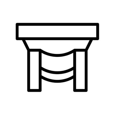 illustration vector and logo table gradient style. icon on white background. Icon sign from modern collection for mobile concept and web apps design. Nice design perfect.のイラスト素材