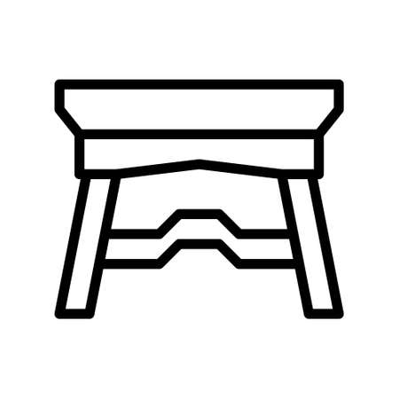 illustration vector and logo table gradient style. icon on white background. Icon sign from modern collection for mobile concept and web apps design. Nice design perfect.のイラスト素材