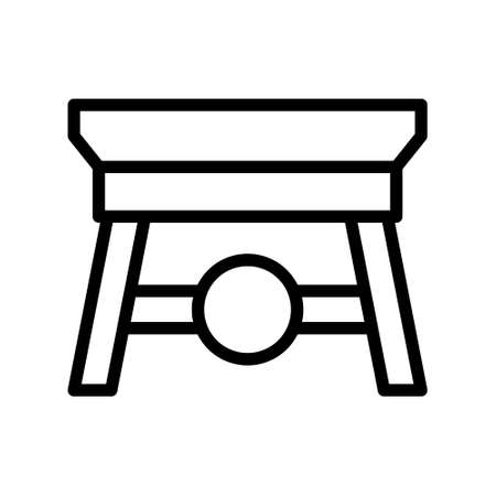 illustration vector and logo table gradient style. icon on white background. Icon sign from modern collection for mobile concept and web apps design. Nice design perfect.のイラスト素材