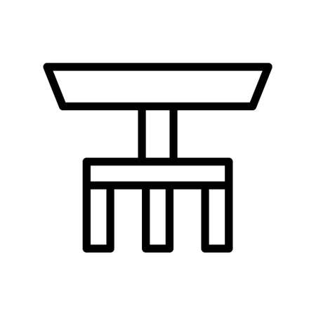 illustration vector and logo table gradient style. icon on white background. Icon sign from modern collection for mobile concept and web apps design. Nice design perfect.のイラスト素材