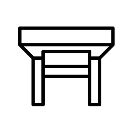 illustration vector and logo table gradient style. icon on white background. Icon sign from modern collection for mobile concept and web apps design. Nice design perfect.のイラスト素材