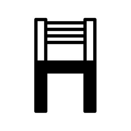 illustration vector and logo chair dualtone style. icon on white background. Icon sign from modern collection for mobile concept and web apps design. Nice design perfect.のイラスト素材