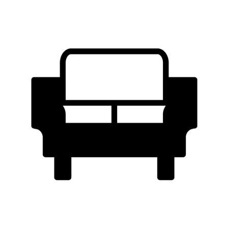 illustration vector and logo sofa dualtone style. icon on white background. Icon sign from modern collection for mobile concept and web apps design. Nice design perfect.のイラスト素材