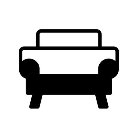 illustration vector and logo sofa dualtone style. icon on white background. Icon sign from modern collection for mobile concept and web apps design. Nice design perfect.のイラスト素材