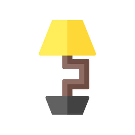illustration vector and logo lamp flat style. icon on white background. Icon sign from modern collection for mobile concept and web apps design. Nice design perfect.のイラスト素材