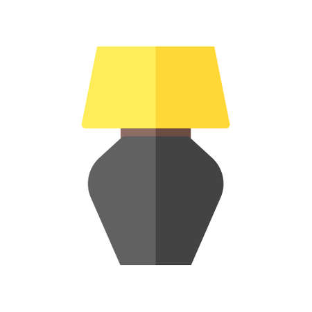 illustration vector and logo lamp flat style. icon on white background. Icon sign from modern collection for mobile concept and web apps design. Nice design perfect.のイラスト素材