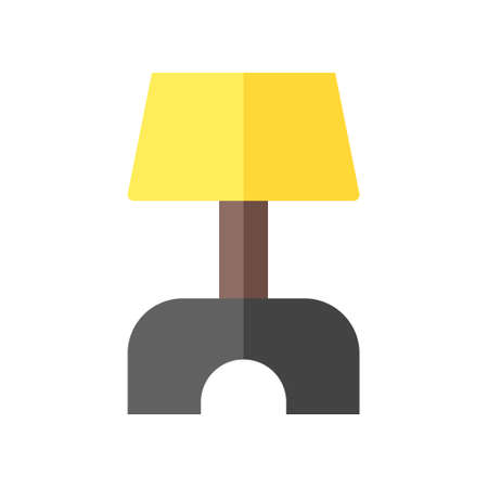 illustration vector and logo lamp flat style. icon on white background. Icon sign from modern collection for mobile concept and web apps design. Nice design perfect.のイラスト素材