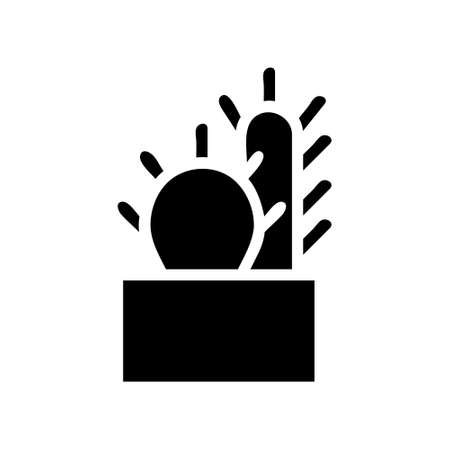 illustration vector and logo plant solid style. icon on white background. Icon sign from modern collection for mobile concept and web apps design. Nice design perfect.のイラスト素材