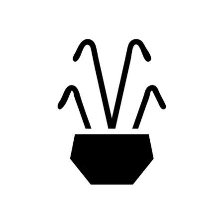 illustration vector and logo plant solid style. icon on white background. Icon sign from modern collection for mobile concept and web apps design. Nice design perfect.のイラスト素材
