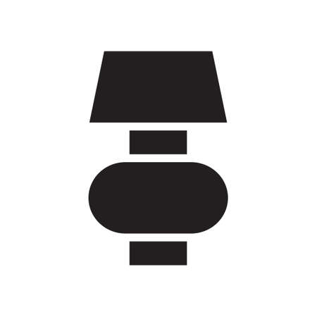 illustration vector and logo lamp solid style. icon on white background. Icon sign from modern collection for mobile concept and web apps design. Nice design perfect.のイラスト素材