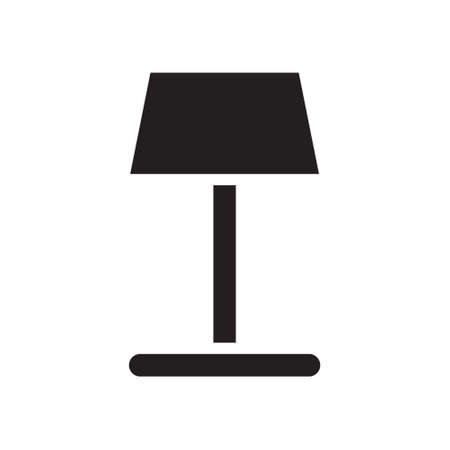 illustration vector and logo lamp solid style. icon on white background. Icon sign from modern collection for mobile concept and web apps design. Nice design perfect.のイラスト素材