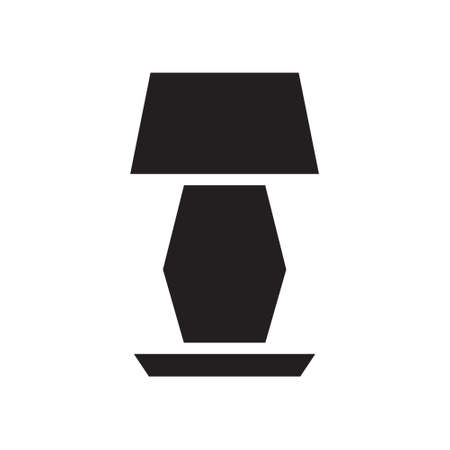 illustration vector and logo lamp solid style. icon on white background. Icon sign from modern collection for mobile concept and web apps design. Nice design perfect.のイラスト素材