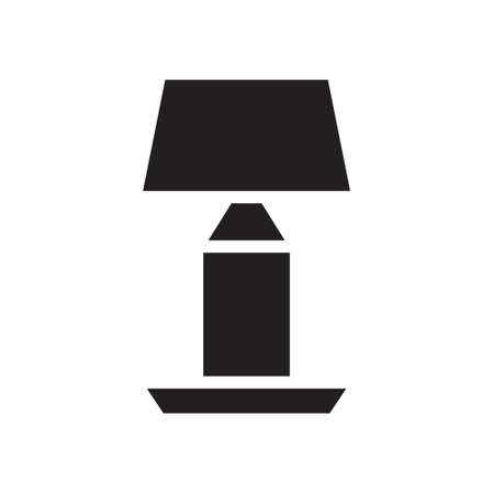 illustration vector and logo lamp solid style. icon on white background. Icon sign from modern collection for mobile concept and web apps design. Nice design perfect.のイラスト素材