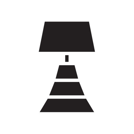 illustration vector and logo lamp solid style. icon on white background. Icon sign from modern collection for mobile concept and web apps design. Nice design perfect.のイラスト素材