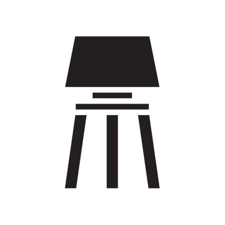 illustration vector and logo lamp solid style. icon on white background. Icon sign from modern collection for mobile concept and web apps design. Nice design perfect.のイラスト素材