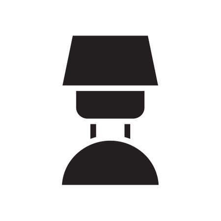illustration vector and logo lamp solid style. icon on white background. Icon sign from modern collection for mobile concept and web apps design. Nice design perfect.のイラスト素材