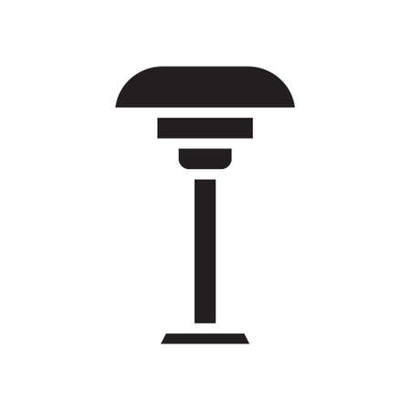illustration vector and logo lamp solid style. icon on white background. Icon sign from modern collection for mobile concept and web apps design. Nice design perfect.のイラスト素材