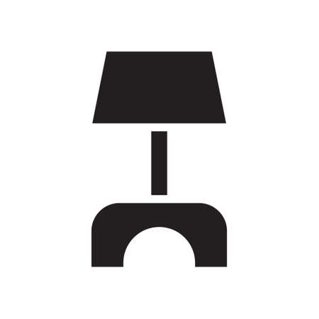 illustration vector and logo lamp solid style. icon on white background. Icon sign from modern collection for mobile concept and web apps design. Nice design perfect.のイラスト素材