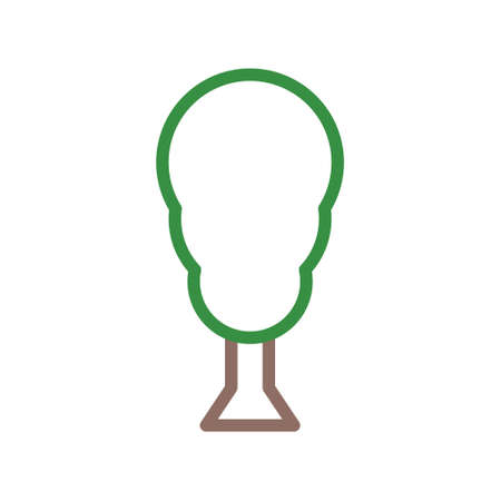 illustration vector and logo tree multicolor style. icon on white background. Icon sign from modern collection for mobile concept and web apps design. Nice design perfect.のイラスト素材