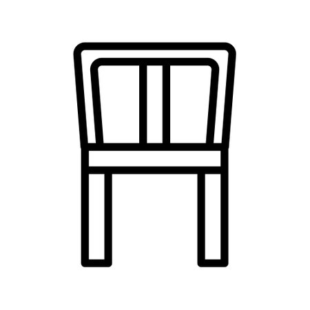 illustration vector and logo chair outlines style. icon on white background. Icon sign from modern collection for mobile concept and web apps design. Nice design perfect.のイラスト素材