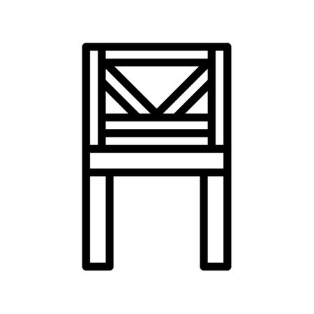 illustration vector and logo chair outlines style. icon on white background. Icon sign from modern collection for mobile concept and web apps design. Nice design perfect.のイラスト素材