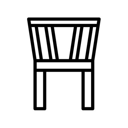 illustration vector and logo chair outlines style. icon on white background. Icon sign from modern collection for mobile concept and web apps design. Nice design perfect.のイラスト素材