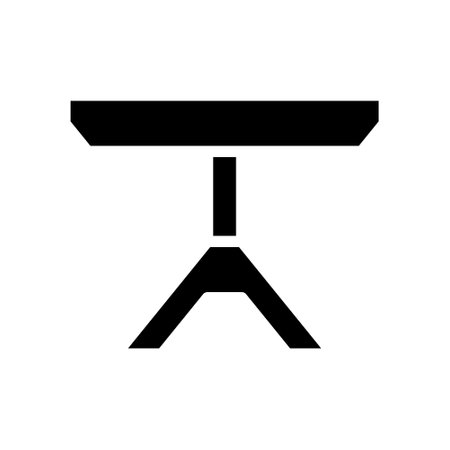 illustration vector and logo table solid style. icon on white background. Icon sign from modern collection for mobile concept and web apps design. Nice design perfect.のイラスト素材