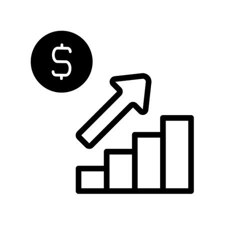 illustration vector and logo money dualtone style. icon on white background. Icon sign from modern collection for mobile concept and web apps design. Nice design perfect.のイラスト素材